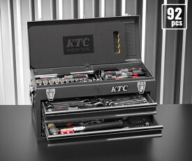 KTC (SK39224XMGYEM) 9.5sq. 92点 工具セット ラチェット非同梱 マットグレー チェスト付 SKX0213MGY採用 エヒメマシンオリジナル商品 オリジナルツールセット