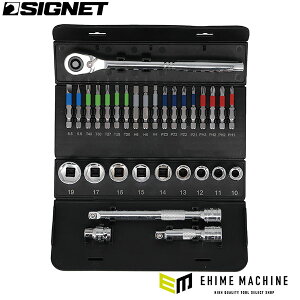 �y5���̓����i�z�V�O�l�b�g ���[���`���C�X 31PC 3/8SQ�\�P�b�g&�r�b�g�Z�b�g �c�[�����[�����[ (22043)(4712818974881) SIGNET