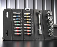 【6月の特価品】シグネット ロールチョイス 23PC 1/4SQソケット&ビットセット (27002)(4712818953688) SI…