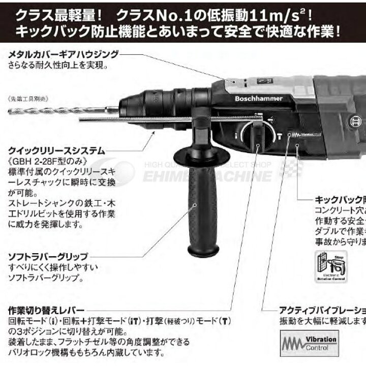 楽天市場】日本正規品 BOSCH ボッシュ ハンマードリル SDSプラス 