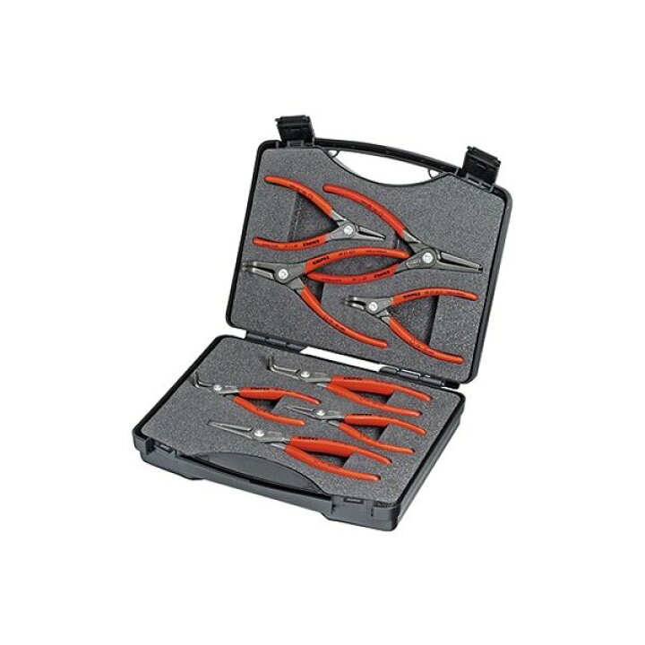 楽天市場】KNIPEX 002125 精密スナップリングプライヤーセット(8本組 