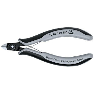 日本正規品 クニペックス エレクトロニクスニッパー (7902-120ESD)(4003773061595) 業務向け KNIPEX