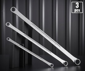 KTC 超ロングストレートめがねレンチセット[3本組] M1603 工具 京都機械工具