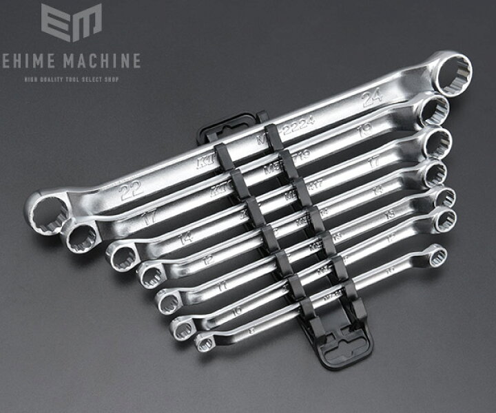 楽天市場 Ktc ロングめがねレンチ7点ホルダー付セット M5 7ph Ehimemachine 楽天市場店