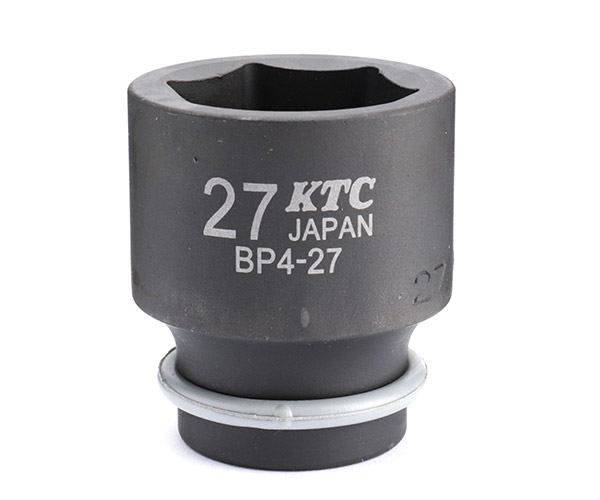 KTC BP4-27P サイズ27mm ピン・リング付 12.7sq.インパクトレンチ用ソケット 工具 京都機械工具