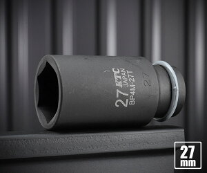 KTC BP4M-27TP �T�C�Y27mm �s���E�����O�t 12.7sq.�C���p�N�g�����`�p�����Z�~�f�B�[�v�\�P�b�g �H�� ���s�@�B�H��