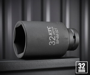 �y5/1����I�|�C���g3�{�{�ő�400�~OFF�zKTC BP4M-32T �T�C�Y32mm 12.7sq.�C���p�N�g�����`�p�����Z�~�f�B�[�v�\�P�b�g �H�� ���s�@�B�H��