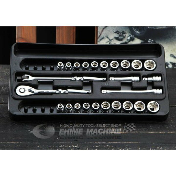 楽天市場】KTC 6.3sq. ソケットレンチセット 25点 TB2X20B 工具 京都 