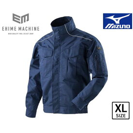 MIZUNO 空調作業服 C2JE818014-XL エアリージャケット XLサイズ ネイビー (ファン・バッテリー別売り) 作業着 ミズノ 熱中症対策 作業服 夏 クール 屋外 冷却