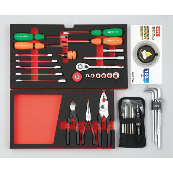 楽天市場】KTC SK34025XS 9.5sq. 工具セット 40点 京都機械工具 