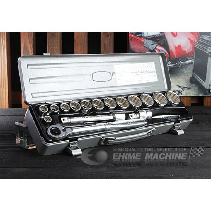 楽天市場】TONE ソケットレンチセット 差込角12.7mm 17点セット 12角 