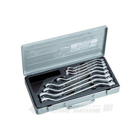 TONE ロング両口めがねレンチセット(45°) 8点セット 3.7kg (2800M)(4953488007275) トネ