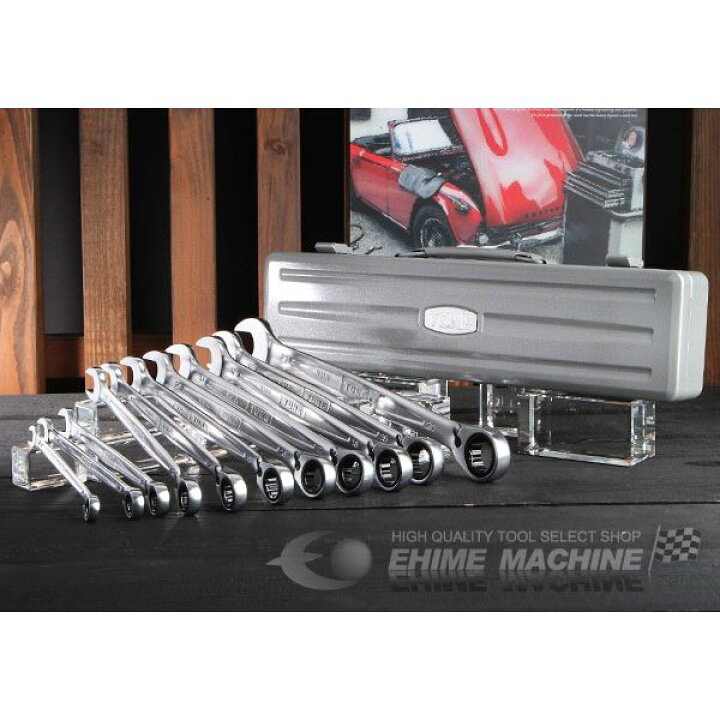 楽天市場】TONE トネ 切替式ラチェットめがねレンチセット RMR110 工具 