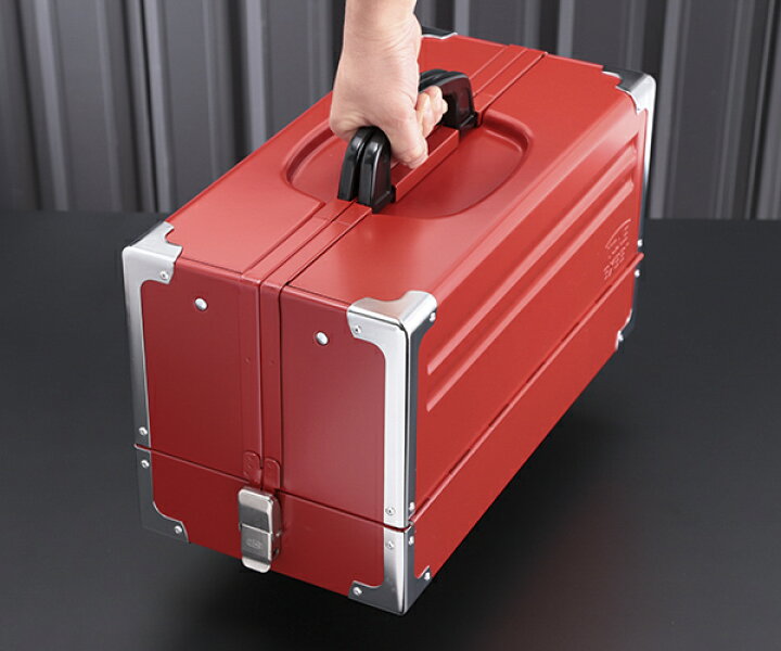 楽天市場】TONE ツールケース(メタル) V形3段式 433X220X240mm (BX331 