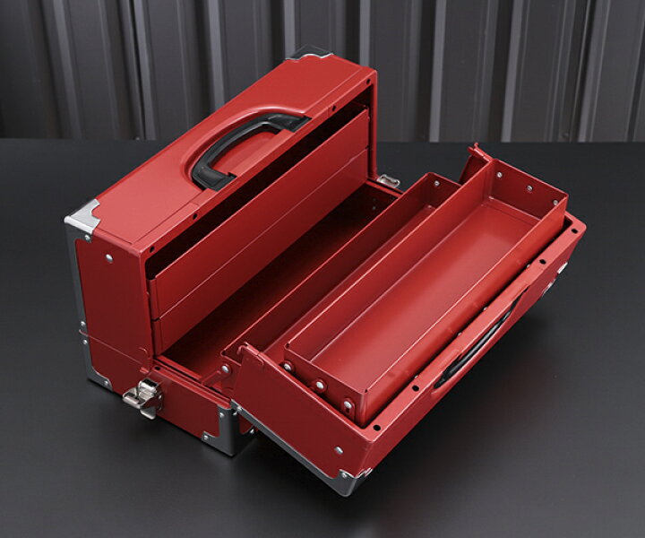 楽天市場】TONE ツールケース(メタル) V形3段式 433X220X240mm (BX331 