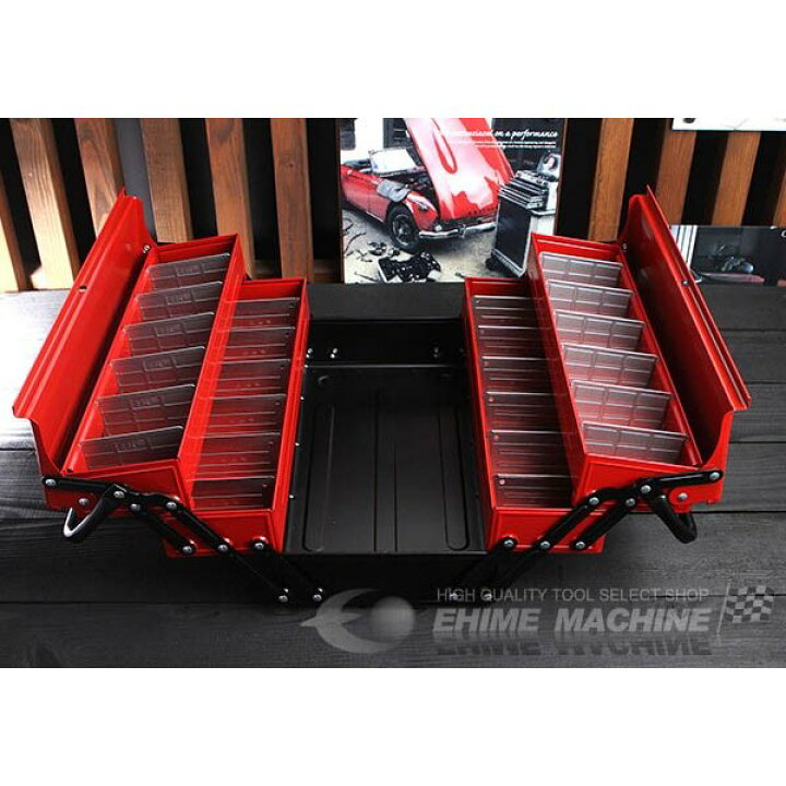 楽天市場】TONE ツールケース(メタル) V形3段式 410X220X220mm (BX430 