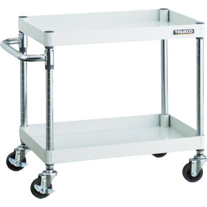 TRUSCO フェニックスワゴン 省音 750X500XH600 2段 W色 PEW-672-W トラスコ中山