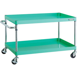 TRUSCO フェニックスワゴン 省音 900X600XH600 2段 YG色 PEW-692-YG トラスコ中山