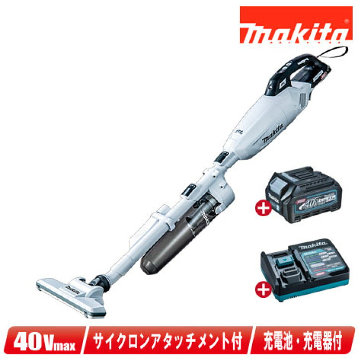 楽天市場】マキタ 40Vmax 充電式クリーナ サイクロンアタッチメント付 
