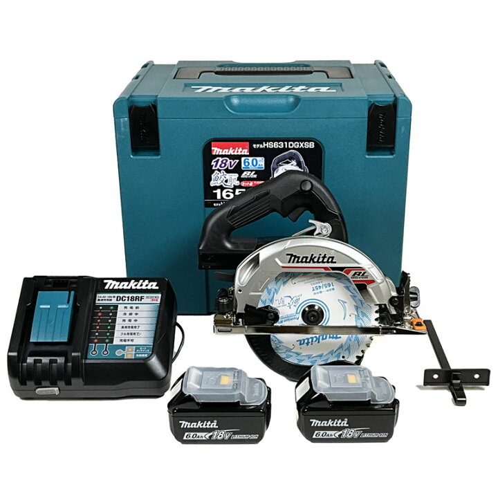 楽天市場】マキタ 18V 165mm 充電式丸のこ 鮫肌チップソー付（黒  