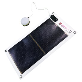 日本製 5.4W ソーラーシートチャージャー + USB充電式LEDランタン/1800mAh モバイルバッテリー ・ OS オーエス ソーラーシートチャージャーセット GSB-0500-DC