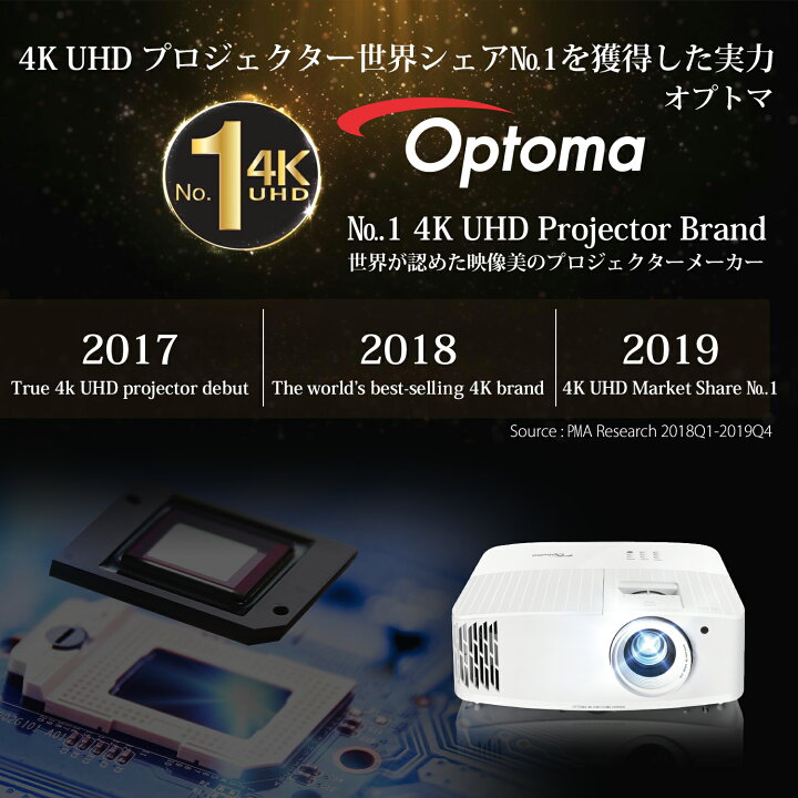 楽天市場】真の4K 830万ピクセルの高解像度！ホームシアター、ゲーム 