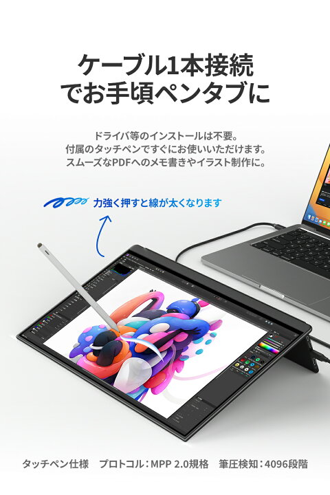 楽天市場】EHOMEWEI モバイルモニター 2K 15.6インチ 144Hz 