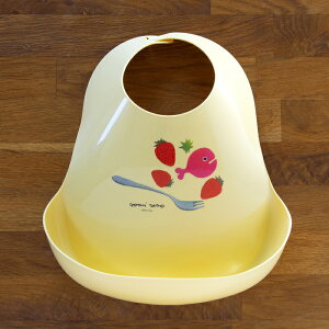 きんぎょがにげた 食事エプロン(きいろ) 金魚 逃げた 五味太郎 食器 ベビー ギフト グッズ