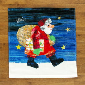 エリック・カール ウォッシュタオル ゆめのゆき 夢の雪 クリスマス サンタ サンタクロース タオル ハンカチ グッズ