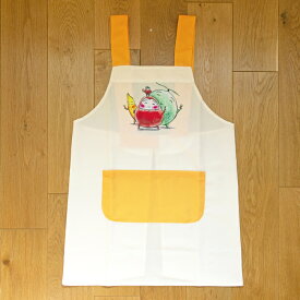 （レディース）だるまさんと エプロン イエロー（絵本ナビオリジナルグッズ） グッズ 絵本 だるまさん 限定 保育士 かがくいひろし
