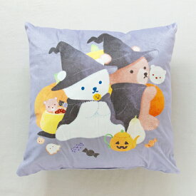 しろくまのいる生活 スクエアクッション ハロウィン仮装（絵本ナビ×serico） ハロウィーン serico しろくま かわいい 雑貨 絵本ナビオリジナルグッズ