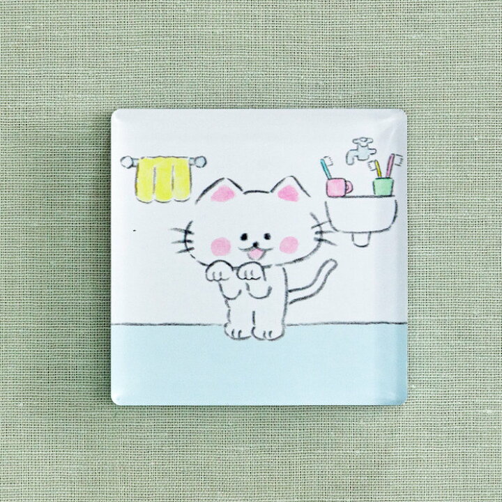 楽天市場】たいそうするゾウ アクリルマグネット ねこちゃん（絵本ナビ  