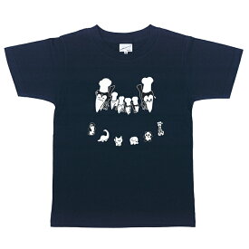 （M）かこさとし Tシャツ からすのパンやさん ネイビー 加古里子 かわいい 絵本キャラ グッズ レディース 女性