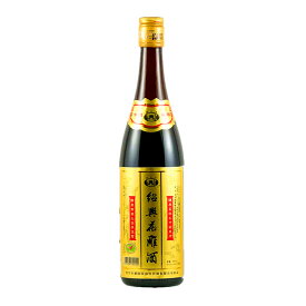 越王台　3年陳紹興花彫酒（金ラベル）16度　600mlX12本瓶（1ケース売り）