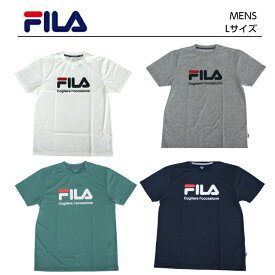 【楽天スーパーSALE】FILA フィラ ロゴTシャツ | メンズ ポリエステル ポリ スポーツウェア スポーツ ブランド カジュアル 白 紺 黒 緑 半袖 春 夏 秋 冬 下着 ジム クラブ 体育 ストリート トレンド 流行 半袖T 半T ティシャツ プリント TEE T-shirt