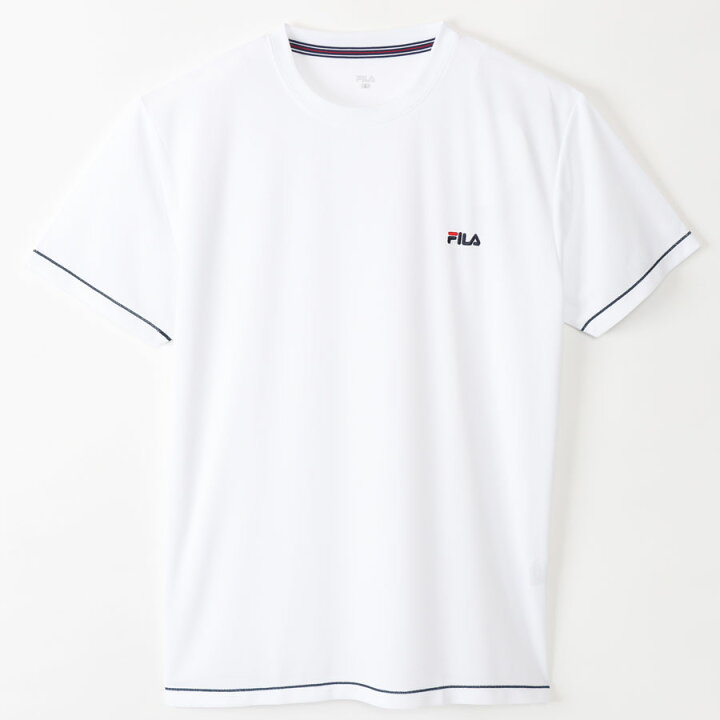 楽天市場 フィラ Tシャツ メンズ 半袖 速乾 無地 ブランド スポーツ Fila ロゴ ダブルメッシュ 吸水速乾 Tシャツ ポリエステル 吸水速乾 スポーツウェア 白 春 夏 かっこいい 人気 メッシュ 半袖t T Shirt インナー 下着 アンダーウェア テニス ウェア ジョギング