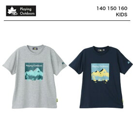 【楽天スーパーSALE】キッズ tシャツ 半袖 夏 ロゴス 子供 【 LOGOSPark ジュニア 天竺プリント半袖Tシャツ 】 男の子 140 150 160 杢グレー ネイビー かっこいい 子供服 男子 通学 ボーイズ カットソー 低学年 高学年