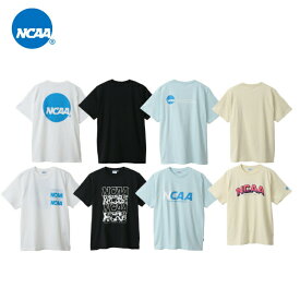 ncaa tシャツ 半袖 メンズ レディース ユニセックス 【 NCAA みちょぱ着用モデル 半袖プリントTシャツ ノベルティ付き 】 コットン 綿 綿100％ 無地 ロゴ シンプル スポーツウェア カジュアル 白 黒 サックス ベージュ かっこいい 半袖T