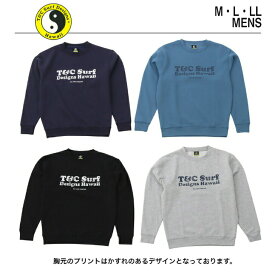 【ポイント2倍】T&C SURF 裏起毛トレーナー メンズ スポーツ ブランド カジュアル ブラック グレー ネイビー ブルー 長袖 タウンアンドカントリー ティーアンドシーサーフデザイン タウン&カントリー タウカン 大きいサイズ 綿 コットントレーナー