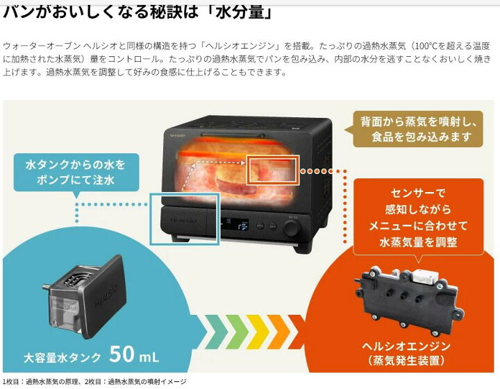 楽天市場】SHARP シャープ ウォーターオーブントースター「ヘルシオ 