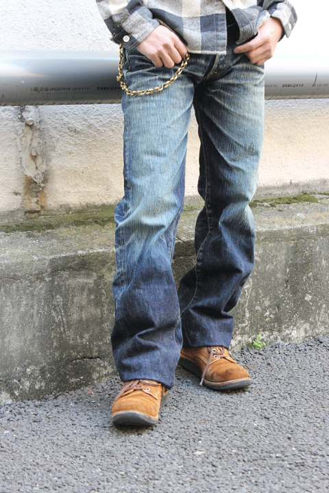 デニム・ジーパン Golden  JEANS (GWP00844P001854) Adidas x Kseniaschnaider コラボ パッチワーク デニム ジーンズ