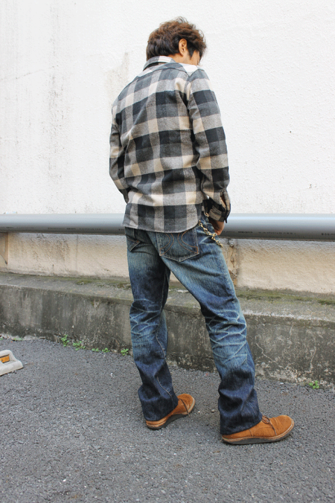 EIGHT-G エイトジー ルーズストレートデニム 19oz 805 w38 楽天市場】エイトジー ユーズド加工 ルーズストレートジーンズ