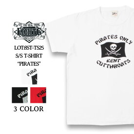 エイトジー Tシャツ メンズ アメカジ 半袖 カットソー プリント 大人 30代 40代 50代 綿100 EIGHT-G PIRATES 8ST-TS25