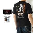 【勝ったら倍!6/16エントリーで3倍】 ブレイブマン Tシャツ バッグスバニー 2023春夏 新作 LTB-2307 The BRAVE MAN ルーニーテューンズ コラボ Tシャツ 半袖 刺繍 アメカジ バイカー プレゼント ブランド メンズ 大人