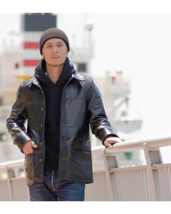 楽天市場】エイトレザーズ カーコート レザー メンズ アメカジ  