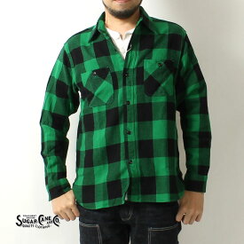 シュガーケーン ワークシャツ 2023秋冬 新作 SC29147 SUGAR CANE TWILL CHECK WORK SHIRT 東洋エンタープライズ ネルシャツ シャツ チェックシャツ ロングスリーブ 長袖 アメカジ メンズ おしゃれ 男性 大人