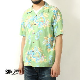 サンサーフ コットンアロハ 2024春夏 新作 SS39283 SUN SURF 東洋エンタープライズ MACINTOSH UKULELE アロハシャツ 綿麻 ハワイアンシャツ 半袖 開襟 日本製 メンズ 半袖 夏物 大人 おしゃれ