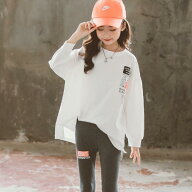 カットソー 小学生 子供 120 女の子 綿 ジ 140 ロングTシャツ UV対策 長袖 ファッション 130 160 150 服 …