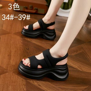 レディース シューズ 34# 厚底 黒 おしゃれ 学生 歩きやすい 疲れない スポーツ 厚底 スポーツサンダル 痛くない 軽量 サンダル