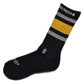 CHROME HEARTSClassic Stripe Socks - Black / Yellowクロムハーツロゴ ソックス 靴下